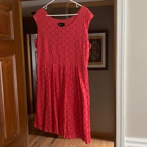 Summer Coral Lace Dress - Super Comfortable!
